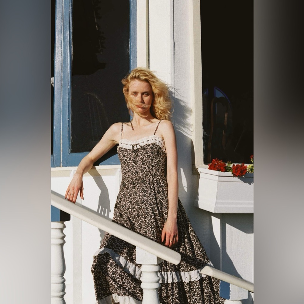 Christy Dawn Emma Dress | Daisy Black | Size S - Picture 3 of 8